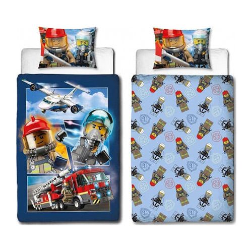 Lego City senior sengesæt (vendbart)