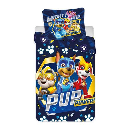 Paw Patrol mighty pups junior sengesæt 100% Bomuld