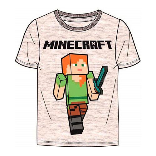 Minecraft t-shirt "Alex med sværd"