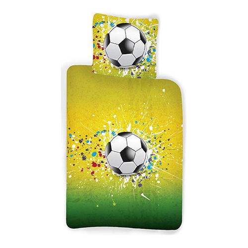 Fodbold junior sengesæt 100% Bomuld