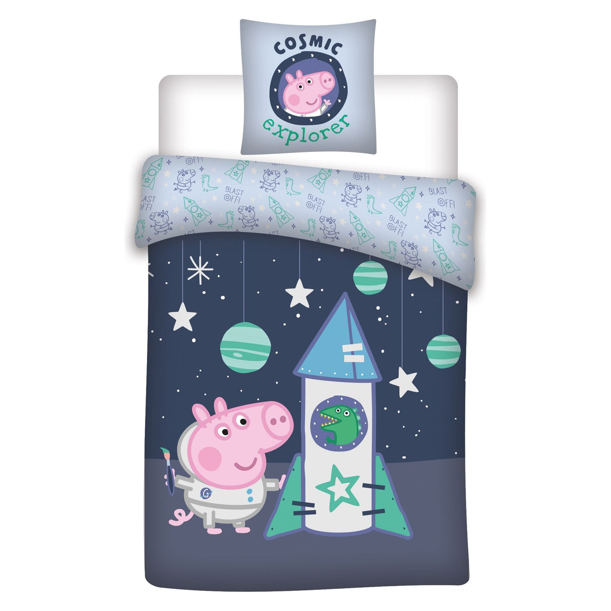 Gustav Gris "Astronaut" Junior Sengesæt 100x140 cm Bomuld Sengetøj