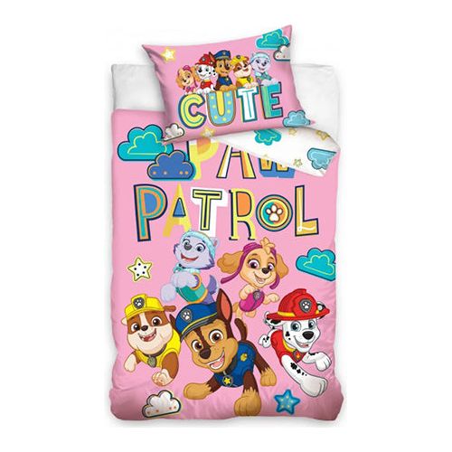 Paw Patrol "Cute" junior sengesæt 100% Bomuld