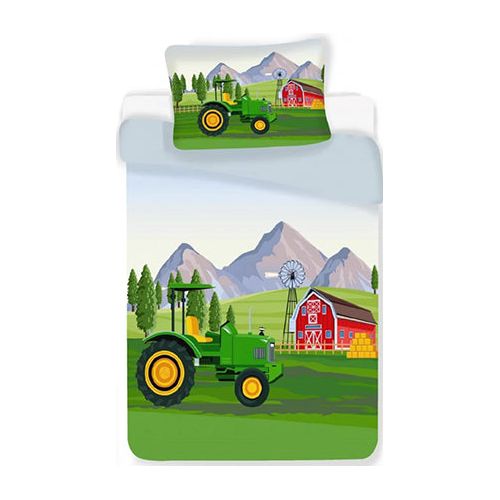 Traktor sengesæt "Old farm" junior 100% øko-tex bomuld