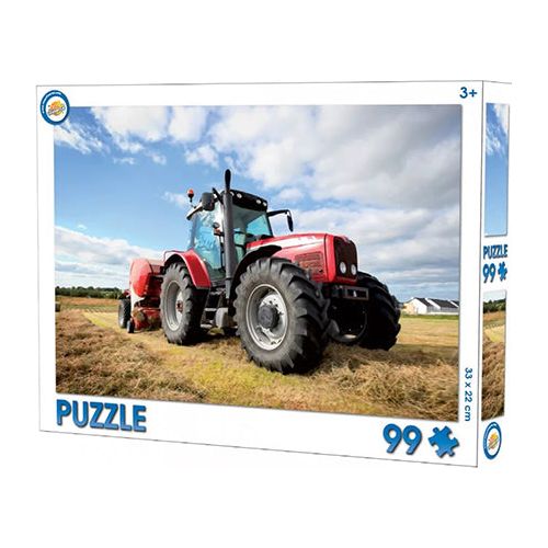 Traktor puslespil med 99 brikker