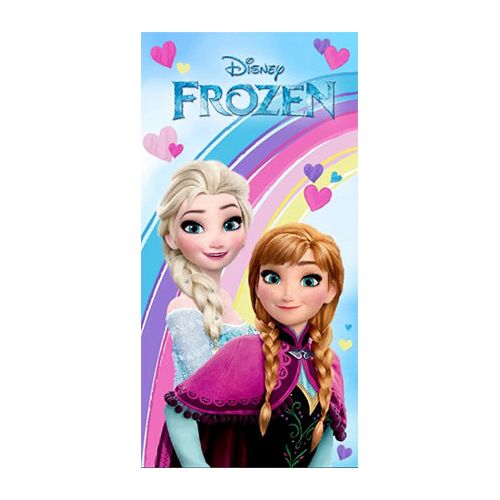 Frozen "Rainbow" håndklæde 70x140 cm 100% bomuld