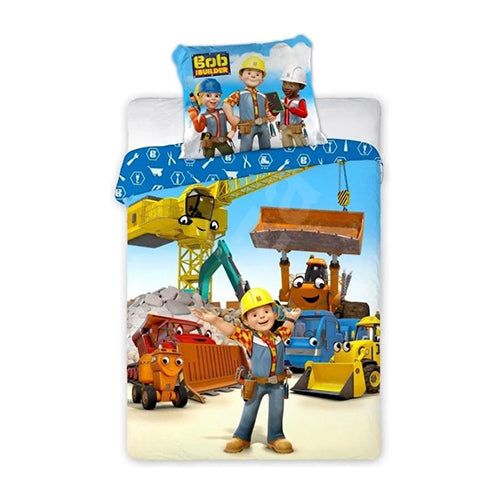 Byggemand bob junior sengesæt 100% øko-tex bomuld