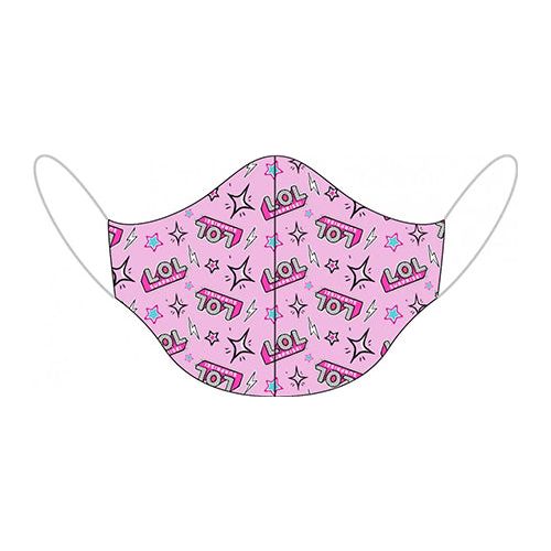 LOL Surprise vaskbart stofmundbind til børn i 100% Bomuld.