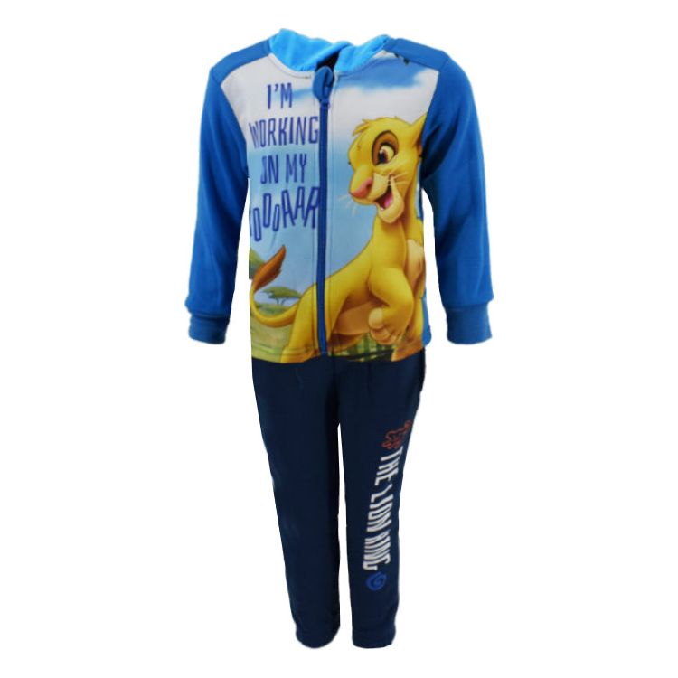 Løvernes Konge Joggingsæt Blå Polyester 3-8 år