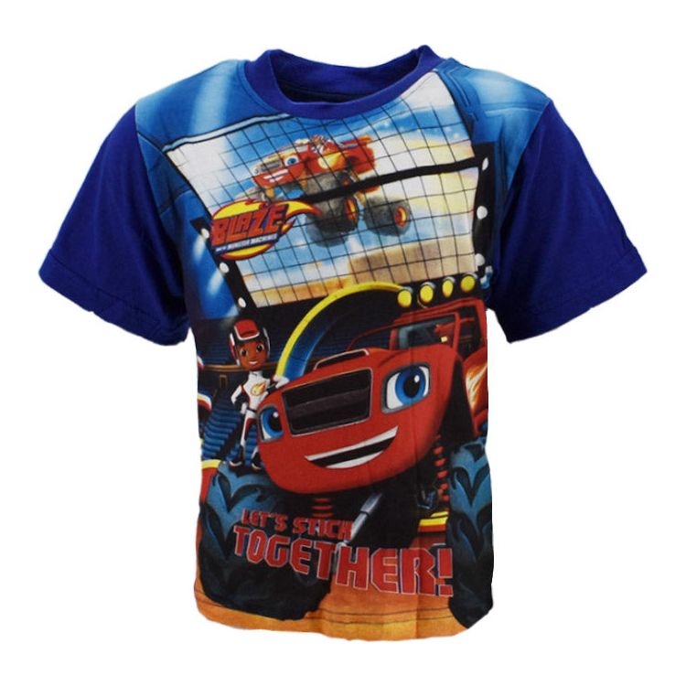 Blaze og monstermaskiner t-shirt str. 2-6 år