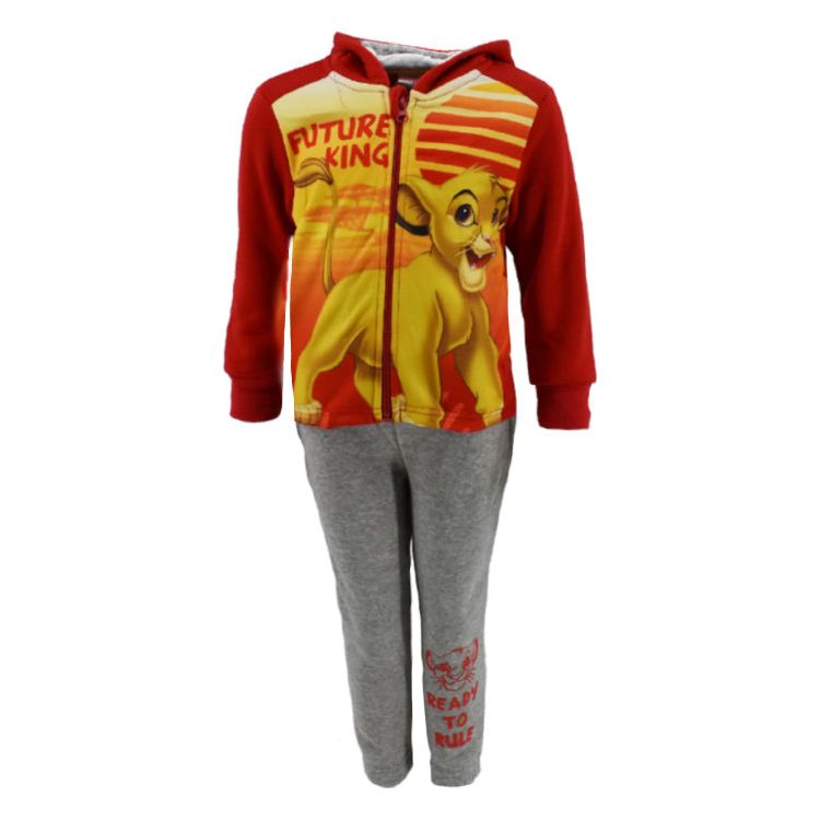 Løvernes Konge Joggingsæt Rød Polyester 3-8 år