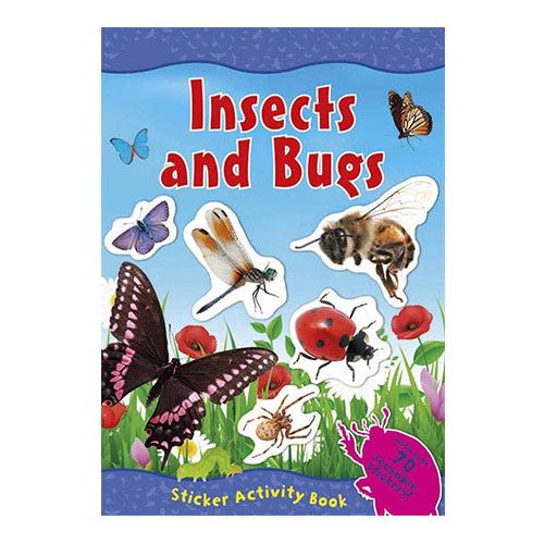 Klistermærke bog med kryb og insekter