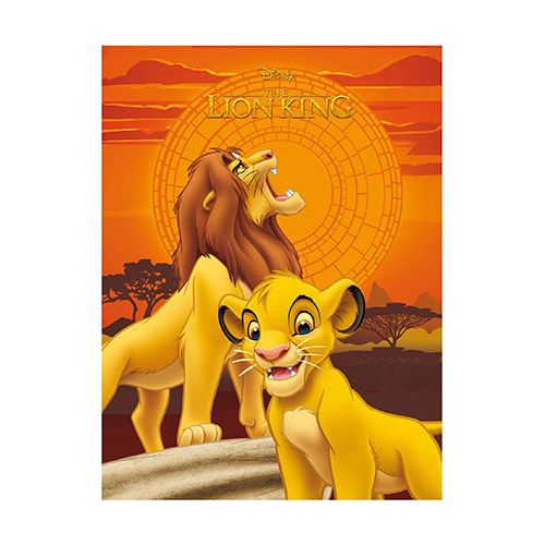 Løvernes konge fleecetæppe 100x150 cm