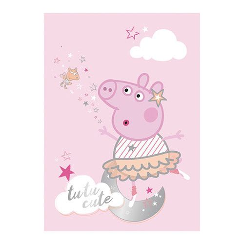 Gurli Gris TuTu Cute fleecetæppe 100x140 cm