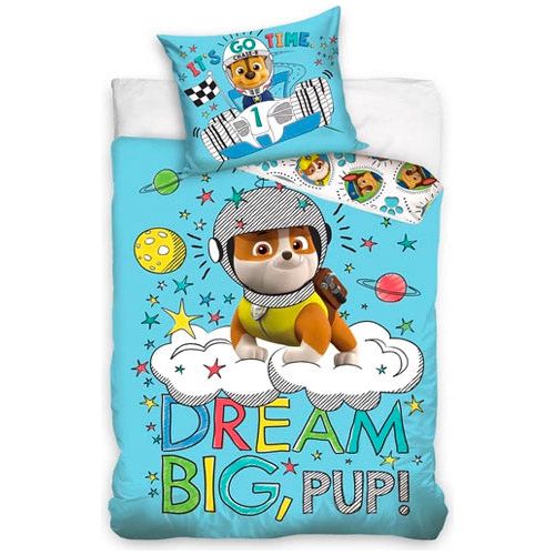 Paw Patrol junior sengesæt "Rubble" 100x135 cm bomuld