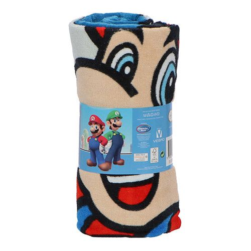 Super Mario håndklæde 100% bomuld 70x140 cm