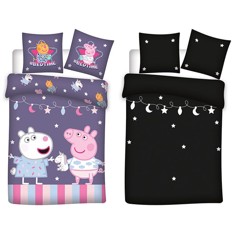 Gurli Gris "Glow in the dark" selvlysende sengesæt 100% øko-tex bomuld