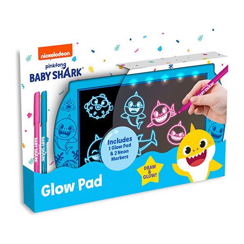 Babyshark "glow in the dark" magnet tegnetavle