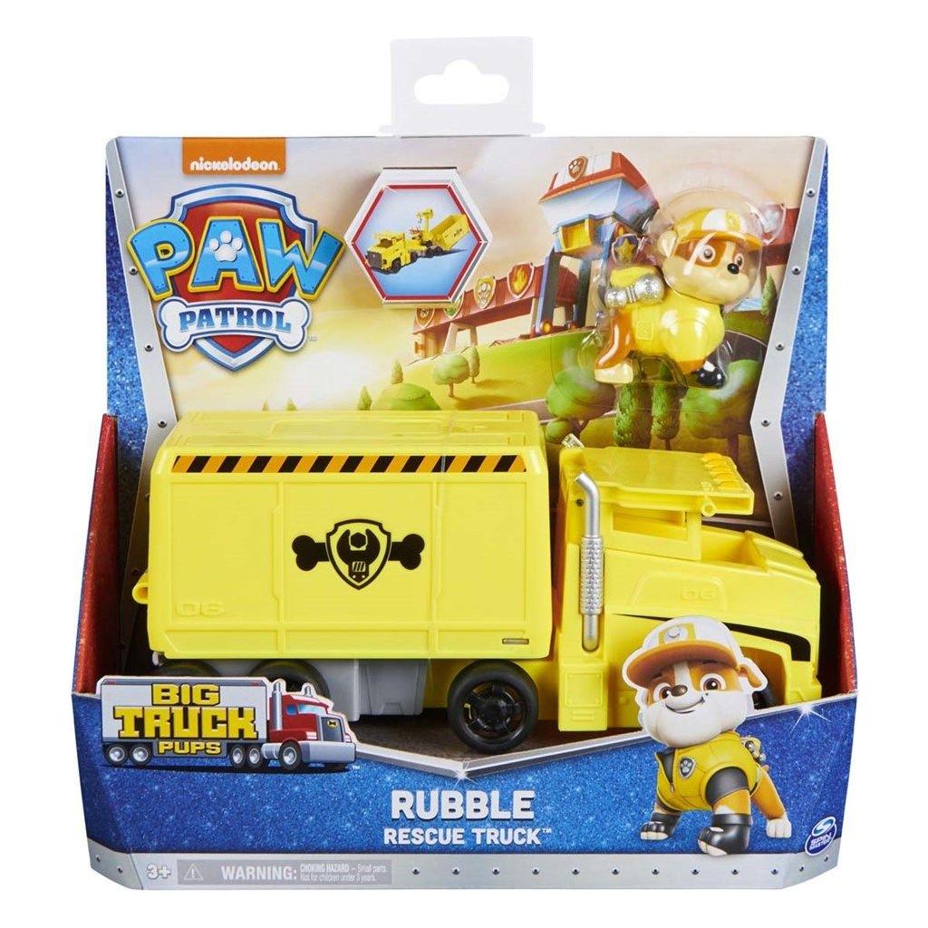 Paw Patrol Big Trucks køretøj incl figur RUBBLE