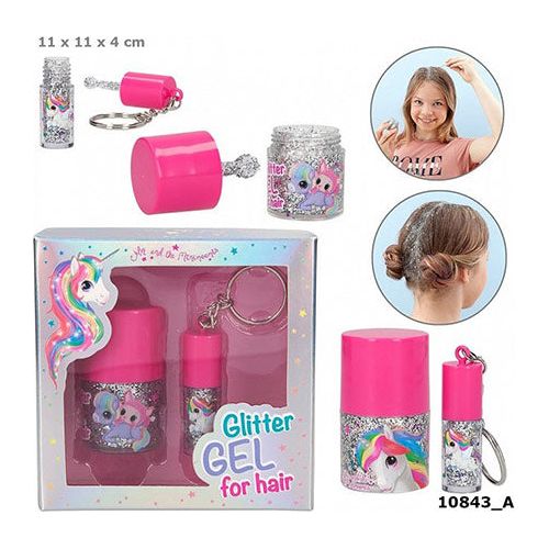 Unicorn glitter gel for hair