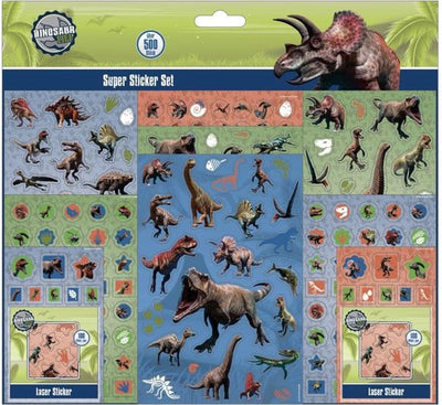 Jurassic World super sticker set med 500 mærker
