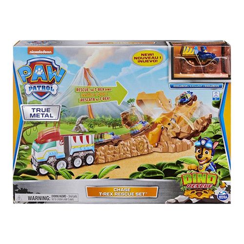 Paw Patrol dino true metal track set incl metal køretøj