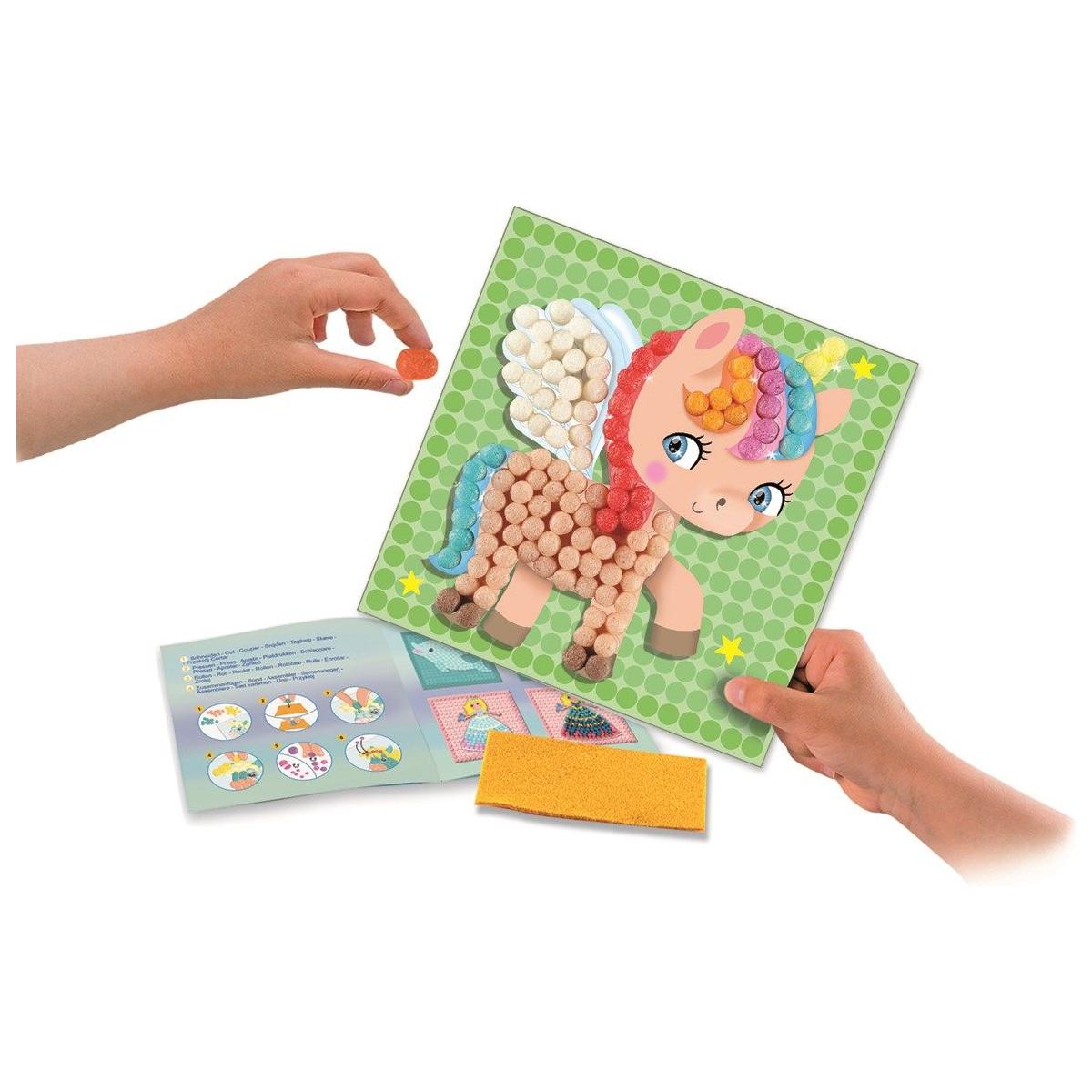 Playmais kreativt mosaic unicorn sæt