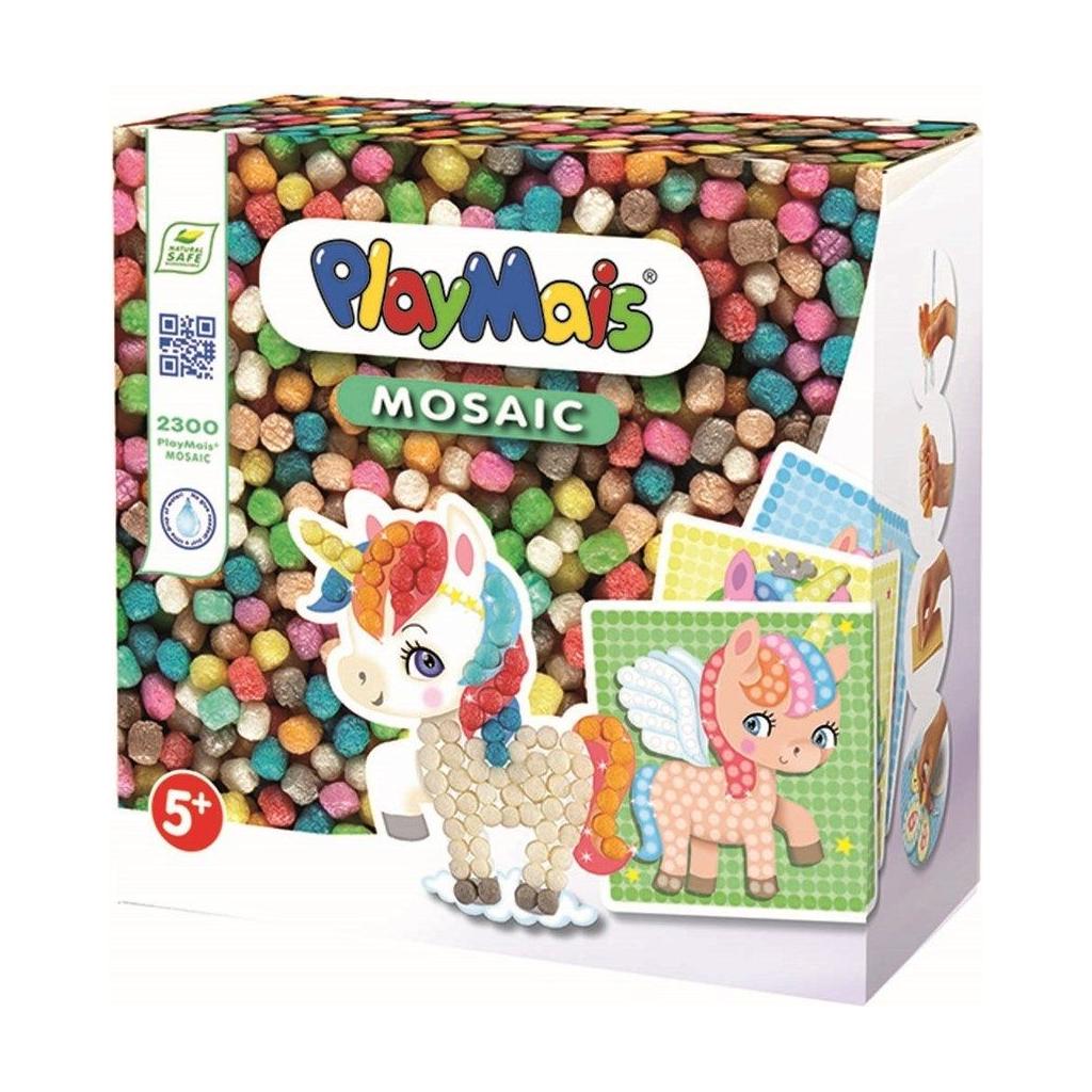 Playmais kreativt mosaic unicorn sæt