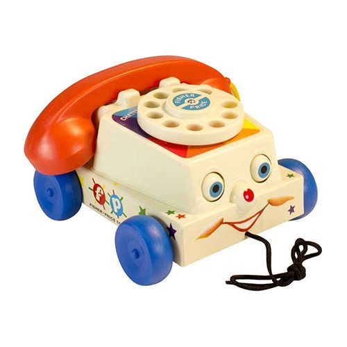 Fisher price retro dreje telefon lanceret i 1961