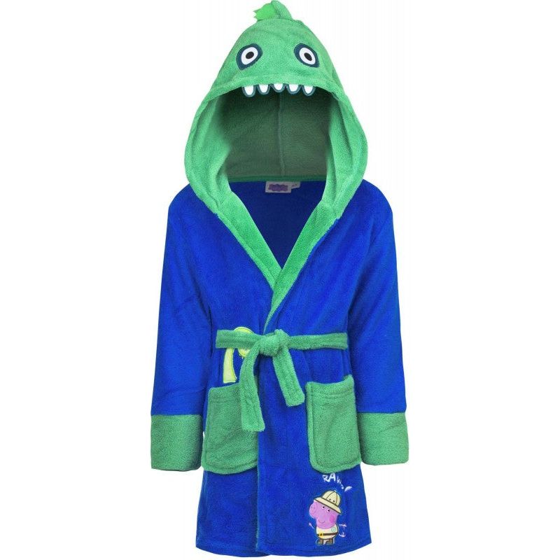 Gustav gris morgenkåbe blå/grøn