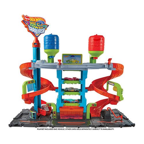 Hot Wheels Mega Tower Car Wash inkl. Color Shifter bil
