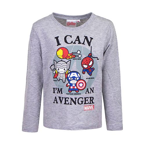 Avengers langærmet bluse grå