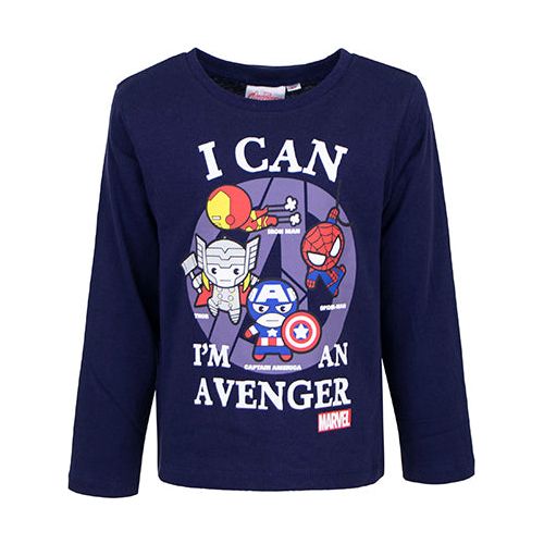 Avengers langærmet bluse mørkeblå