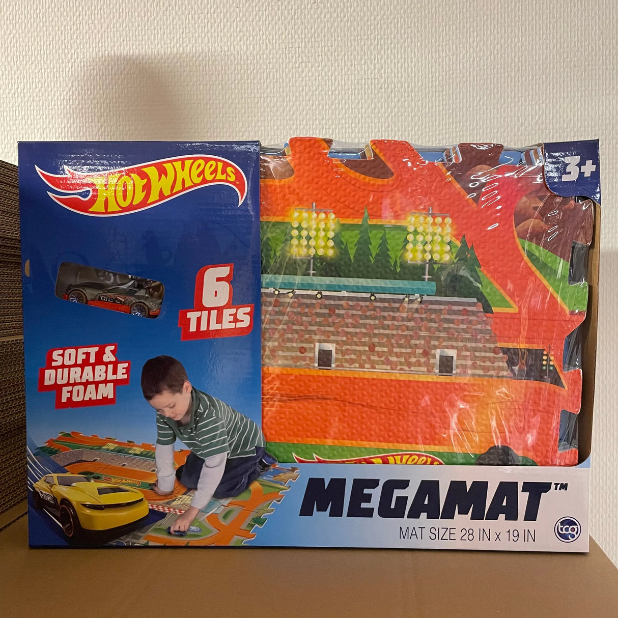 Hotwheels skum legemåtte incl bil