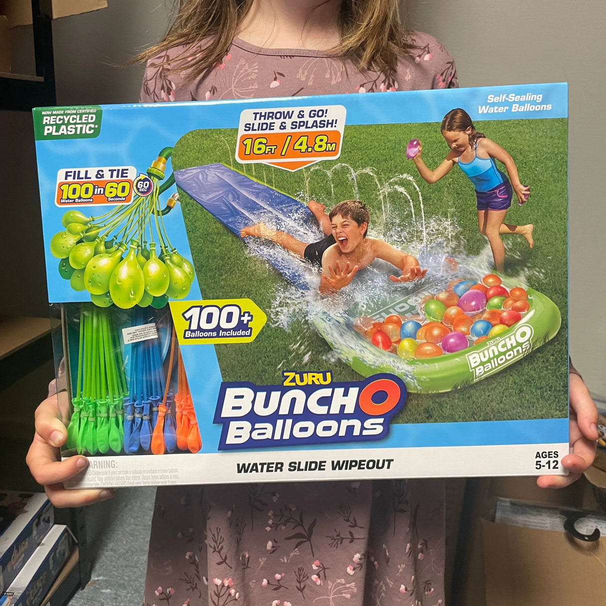 Bunch O ballons glidebane med 100 vandballoner