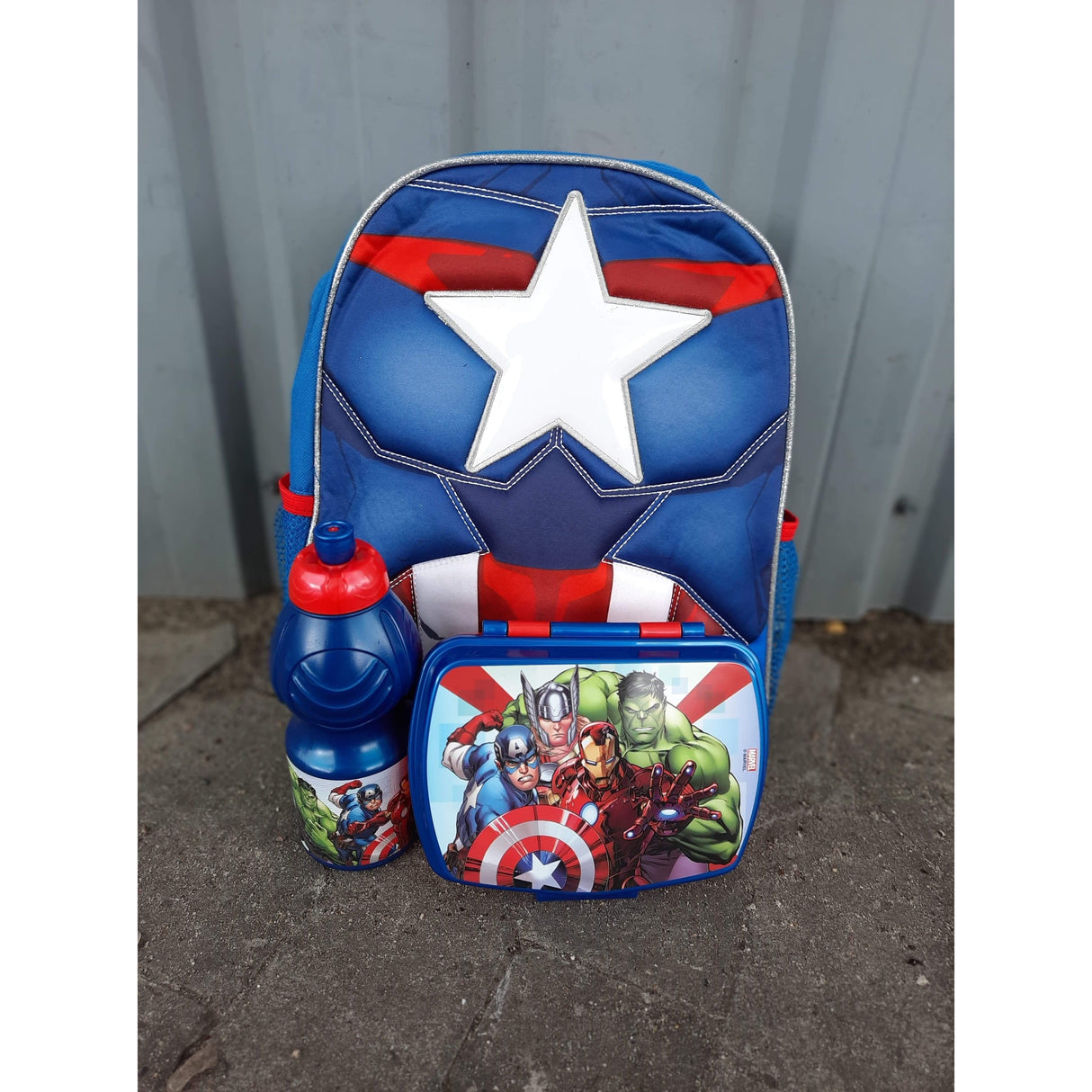 Avengers startersæt med Captain America rygsæk