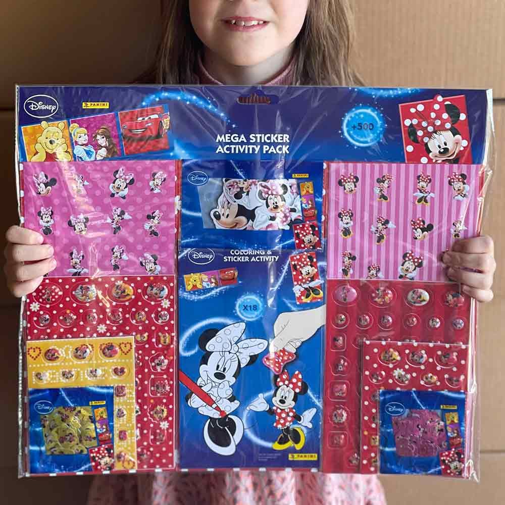 Minnie mouse kæmpe stickerpack