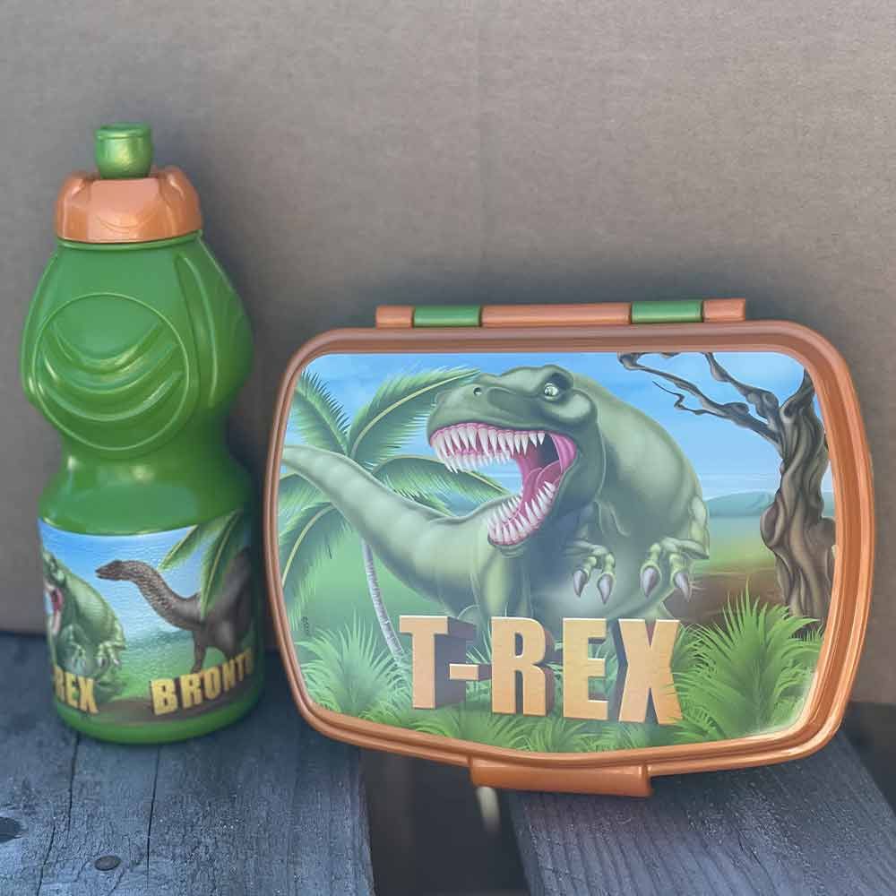 Dinosaur startersæt med madkasse/drikkedunk