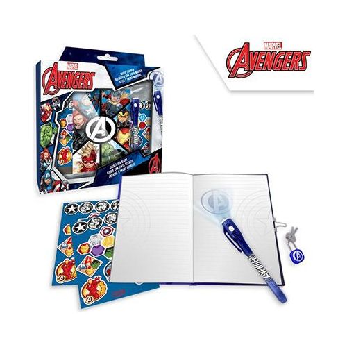 Avengers dagbog med nøgle og hemmelig pen