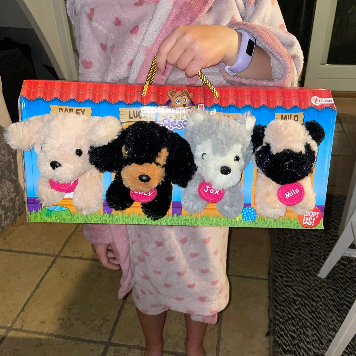 Hunde adoptionshjem med 4 bamser