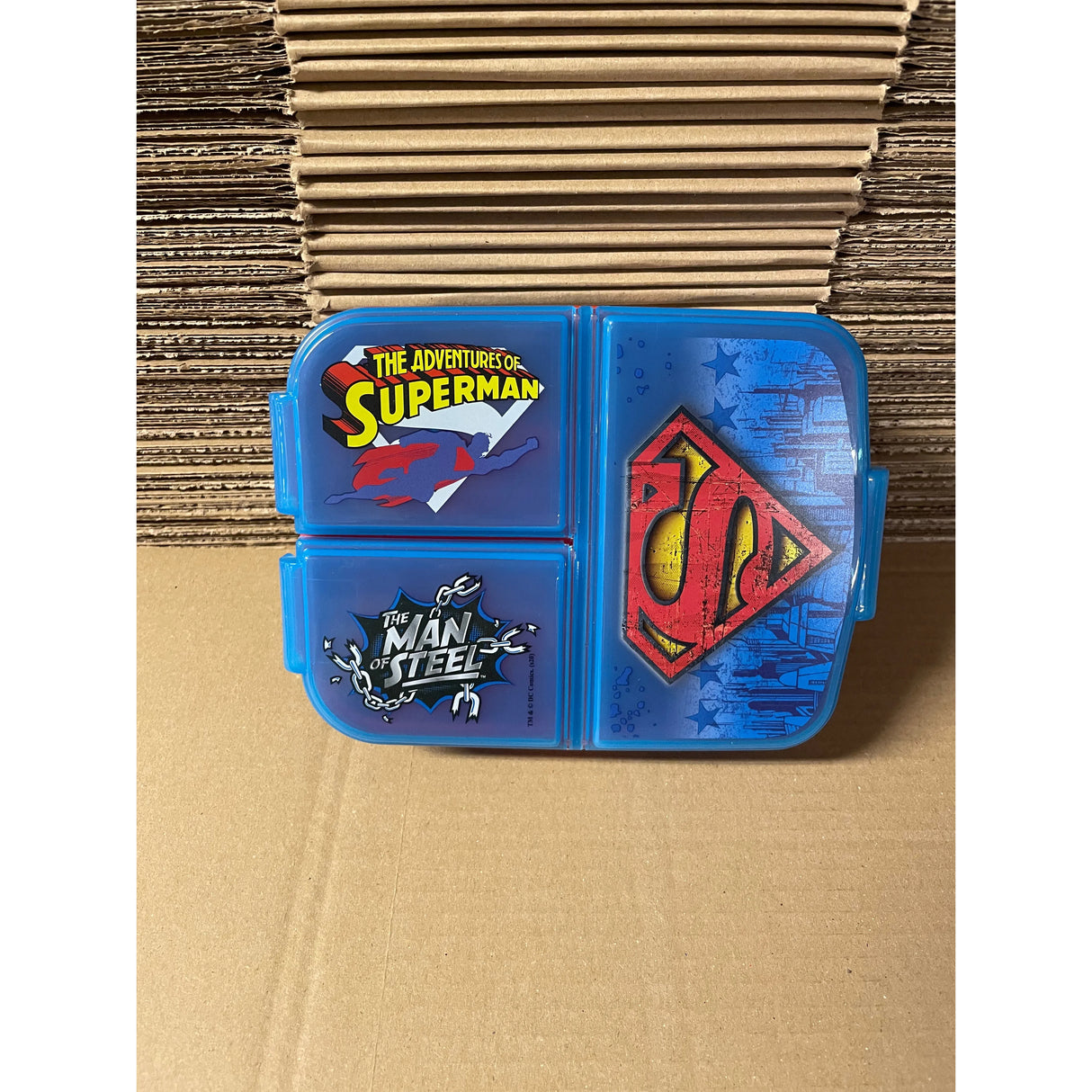 Superman madkasse opdelt - 3 rum