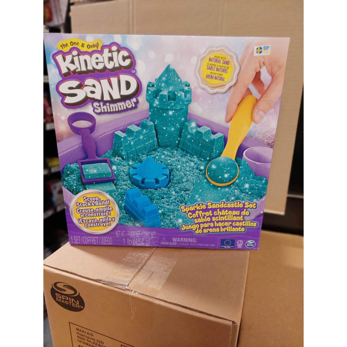 Kinetic sand glitter legesæt