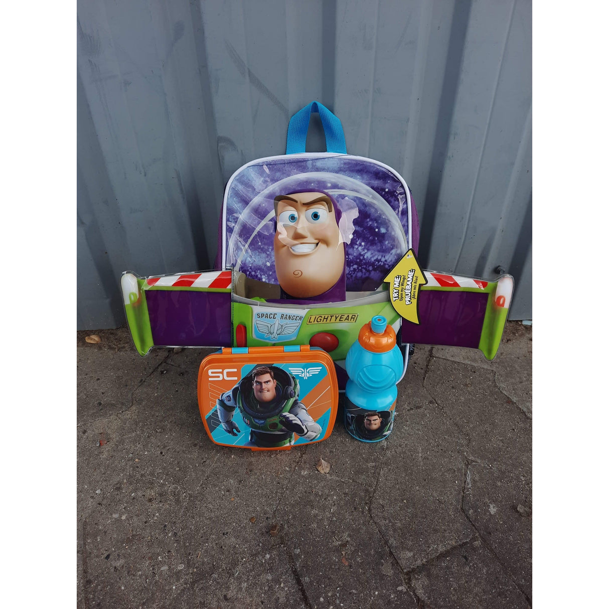 Buzz Lightyear startersæt med 3D rygsæk