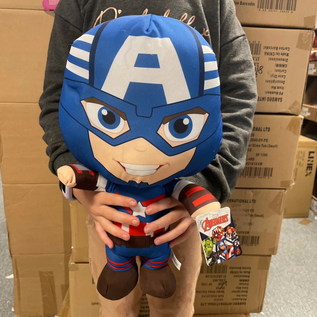 Kæmpe avengers Captain America bamse