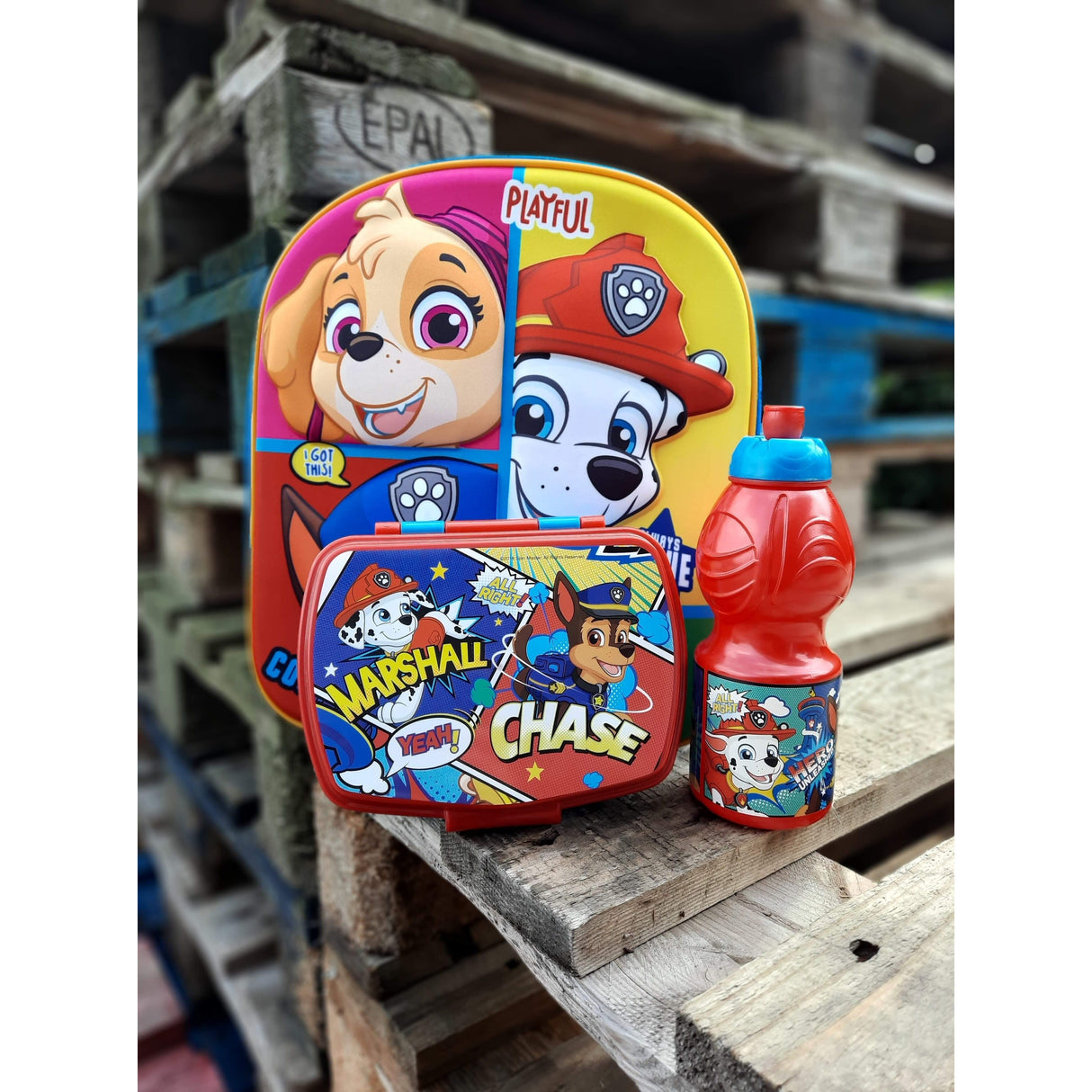 Paw patrol startersæt med 3D rygsæk
