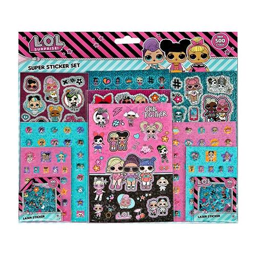 LOL kreativt sæt med bla. 500 klistermærker