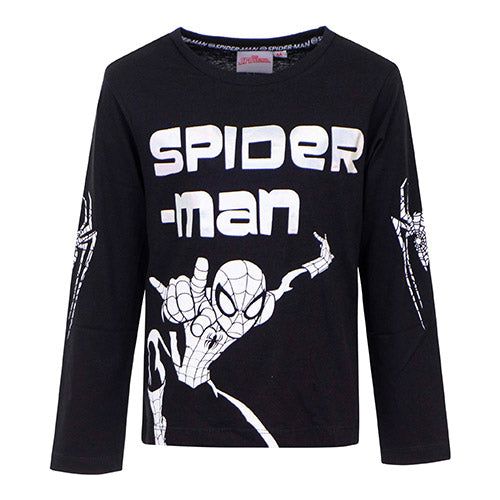 Spiderman "dark nights" bluse sort