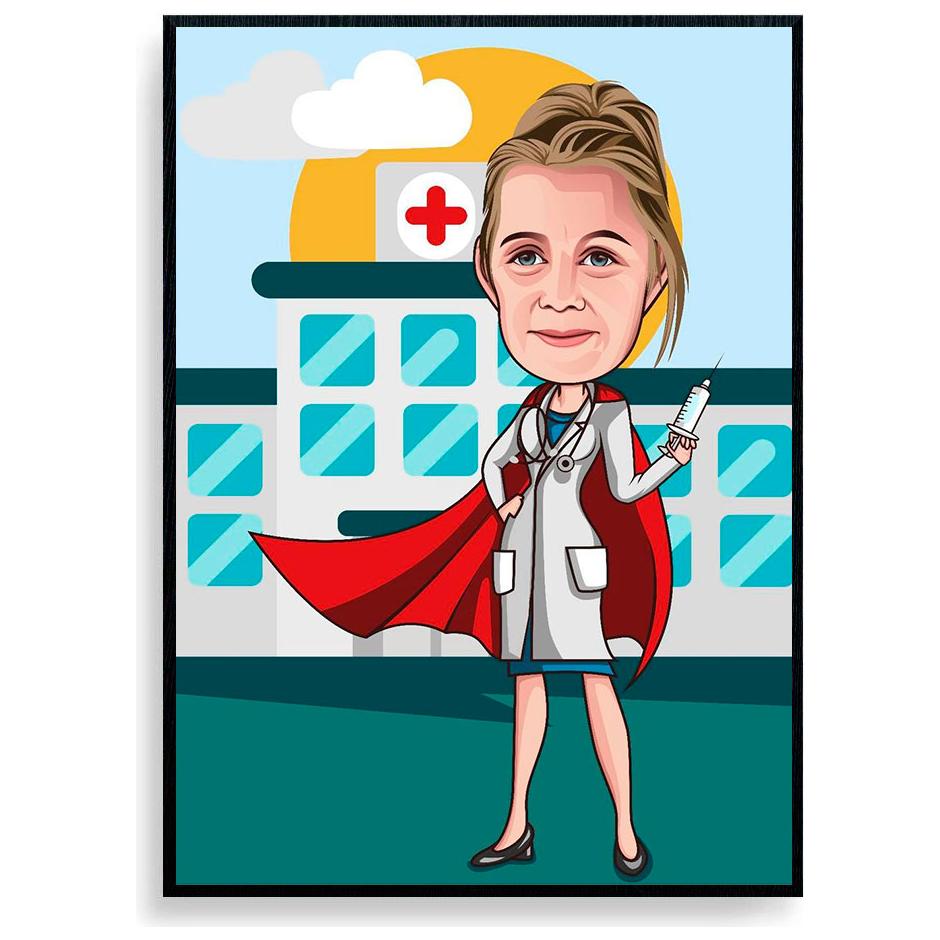 Super-sygeplejerske plakat