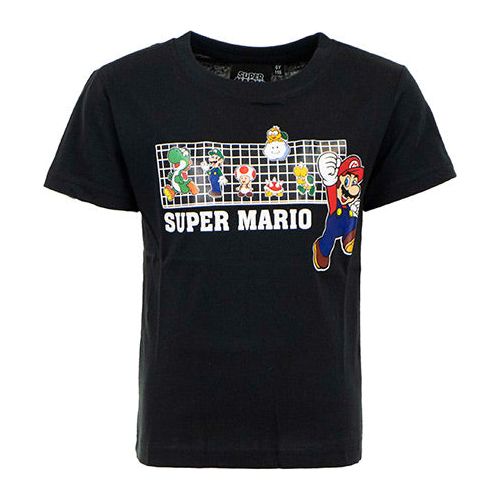 Super Mario T-shirt sort