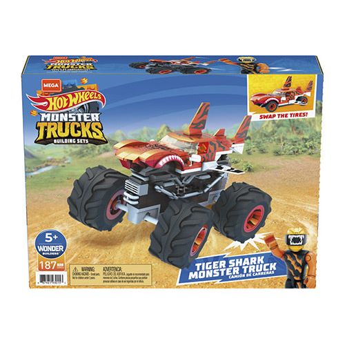 Hot Wheels Monstertruck tiger-haj byg selv