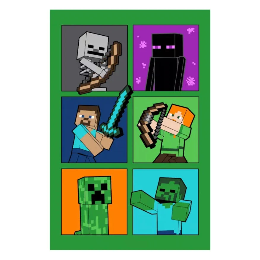 Minecraft tæppe 100*150 cm